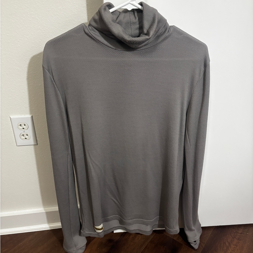 Tracksmith Fells Waffleknit Turtleneck | Grey | Mens Small